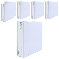 Heemang 3孔D型環活頁夾 7cm, 白色, 6個