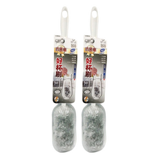 NEXCLEANS 舞水痕 抗菌優好杯刷, Ag+ 銀離子 除垢抗菌防霉 #304不鏽鋼鋼線, 灰色, 2支