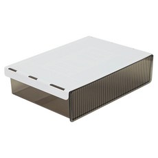 GOODIE FOODIE 黏貼式透明隱藏抽屜, 黑色