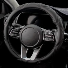 Secret 矽膠波浪方向盤套, 黑色