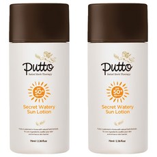 putto 水潤防曬乳液 SPF50+ PA++++, 2罐, 70ml