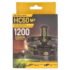 NITECORE 奈特科爾 HC60 V2 可充電戶外LED高亮度頭燈, 1200流明, 中白光, 1個