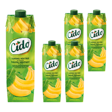 Cido 香蕉花蜜果汁, 5個, 1L