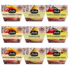 Anela 鮮果泥3款組, 芒果口味 + 香蕉口味 + 水梨口味, 600g, 3組