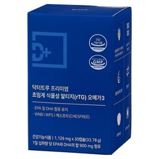 Dr.true 超臨界植物性rTG Omega-3 33.78g, 30錠, 1個