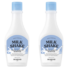 스킨푸드 밀크 쉐이크 포인트 메이크업 리무버, 160ml, 2개