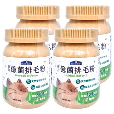 BLUE BAY 倍力 億菌排毛粉 每天50億好菌 ..., 毛球管理、幫助消化、幫助排便, 50g, 4瓶