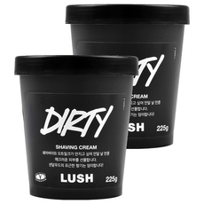 러쉬 더티 쉐이빙 크림, 225g, 2개