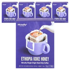 Mcnulty埃塞俄比亞可樂蜂蜜手衝咖啡, 8g, 7包, 5盒