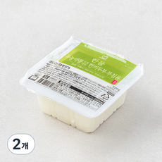 한둘 무농약 인증 콩으로 만든 한끼 두부 부침용, 120g, 2개
