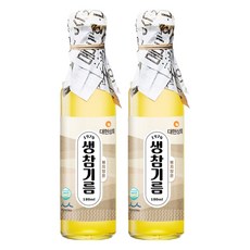 Daehyeonsanghoe 未焙炒生芝麻油, 180ml, 2個