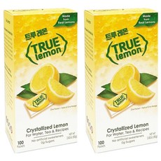 TRUE citrus 檸檬水沖泡粉, 0.8g, 100包, 2盒