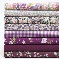 슈슈룸 꽃 체크 패키지 패브릭 원단 8종 세트 SH-317, 혼합색상, 1개