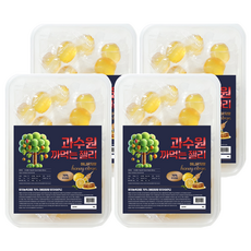 과수원 까먹는 젤리 허니유자맛 유자농축과즙 70%, 170g, 4개