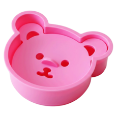 KOKUBO 小久保工業所 切片麵包製作模型組合 小熊麵包＆餅乾壓模 可將食物壓成小熊型狀, 1個