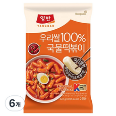 동원 양반 우리쌀 국물떡볶이, 6개, 422g