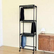 리빙해피 뱅크 바지걸이 3단, 블랙 홈인테리어/싱글하우스 반품 최저가 59,920원