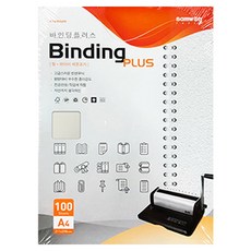 삼원특수지 바인딩플러스 제본표지 종이 216g C01, 연미색, A4, 1개