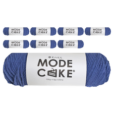 니뜨 모드 케이크 뜨개실 100g, 8개, 21 인디고블루