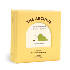 아이코닉 아카이브 폴라로이드 스퀘어 앨범 인스탁스 사진첩, 01 Custard yellow, 20매