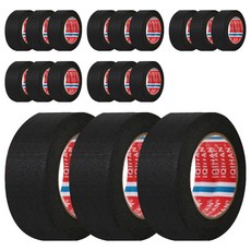 iQIHAN DADA 遮蔽紙膠帶 30mm x 15m, 黑色, 18個