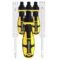 StanMan 長度可調磁性兩用棘輪螺絲起子, 4套