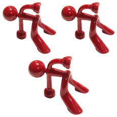 리버그린 자석 파워 열쇠걸이, 레드, 3개