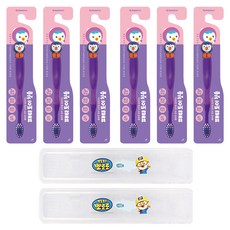 Pororo Toy 嬰兒牙刷 Patty 3p + Case Set, 2組, 混色