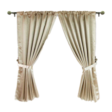 Cotton Field 棉花田傢飾 蔓妮素色壓花穿掛兩用遮光窗簾 - 節能 減碳 環保 隔熱 阻冷, 270 x 165cm, 金色