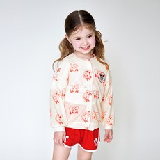 WALTONKIDS 女童兔子小狗涼感開襟衫