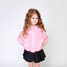 WALTONKIDS 女童款可愛夏日蝴蝶結防風外套