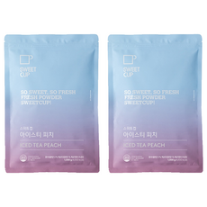 SWEET CUP 水蜜桃冰茶粉, 1kg, 1入, 2個