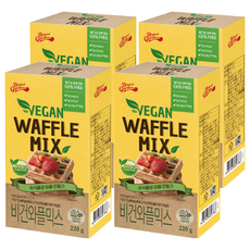 Bread Garden 純素鬆餅預拌粉 在家烘焙, 220g, 4個