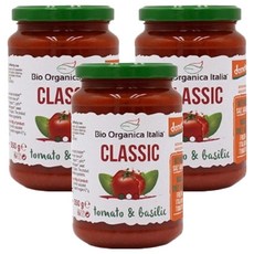 비오오가니카 유기농 바질 파스타 소스, 350g, 3개