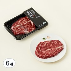 횡성한우 숙성등심 1++등급 구이용 (냉장), 200g, 6개