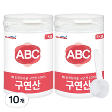 ABC清潔劑 檸檬酸, 10個, 1kg