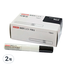 MORRIS JUST CLICK 白板筆 M 替換筆芯, 24個, 黑色