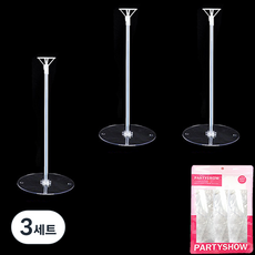 파티쇼 풍선장식꽂이 35cm 3p 세트, 3세트