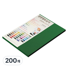 종이문화 다빈치 양면 펠트 엠보스지 No 35 그린, 200개