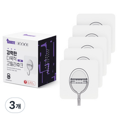 퍼플고릴라 강력한 고릴라후크 미디움 5p, 바이올렛, 3개