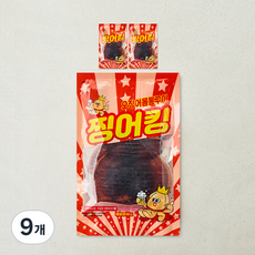 해맑은푸드 찡어킹 오징어몸통구이, 9개, 50g(미니)