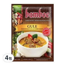 Bamboe Bumbu Gule 印尼紅咖哩料理包, 35g, 4包