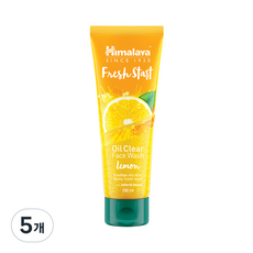 히말라야 프레쉬 스타트 페이스 워시 클렌징 젤 레몬, 100ml, 5개