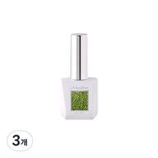 모스티브 스탠다드 글리터 젤네일 27, MG-015 옐로우그린, 3개, 12g