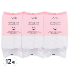 에이브 엠보 화장솜, 12개