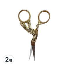 학 공예가위, 골드, 2개