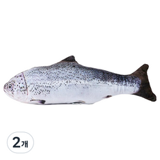 Life Point 貓咪魚形貓薄荷娃娃 鮭魚 30cm, 混合顏色, 2個