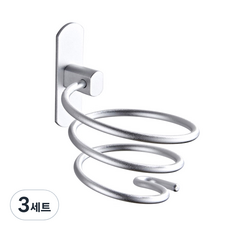 모나코올리브 메탈라인 드라이기걸이 + 실란트픽스 세트, 실버, 3세트