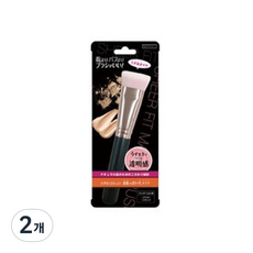 럭키윙크 시어 핏 메이크브러시, 혼합 색상, 2개