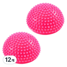 LoeyWing 平衡按摩半球 圓錐球, 桃色, 12個